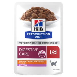 Hill's Prescription Diet i/d Digestive Care Kitten Kip in Saus nat kattenvoer – 12 x 85 g