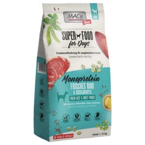Dubbelpak: 2x12kg MAC's Mono Rundvlees hondenvoer droog