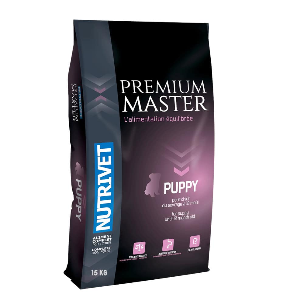 Nutrivet Premium Master Puppy met kip droogvoer – 30 kg