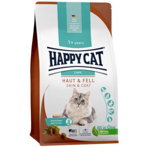 Dubbelpak: 2 x 4 kg Happy Cat Care Huid & Vacht Kattenvoer