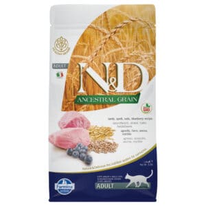 Farmina N&D Adult Ancestral Grain Lam & Bosbessen - Dubbelpak: 2 x 5 kg
