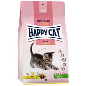 Happy Cat Young Kitten Land-Gevogelte (Kip) Kattenvoer - 1,3 kg