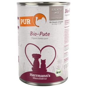 Herrmann's Vlees Puur 6 x 400 g - Bio-Kalkoen