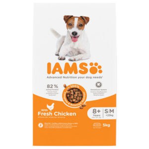 IAMS Advanced Nutrition Senior Small & Medium Dog met Kip 8+ – 5 kg