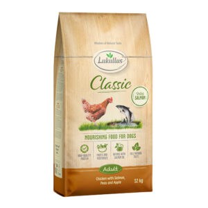 Lukullus Classic Kip & Zalm - Dubbelpak: 2 x 12 kg Nieuw Receptuur