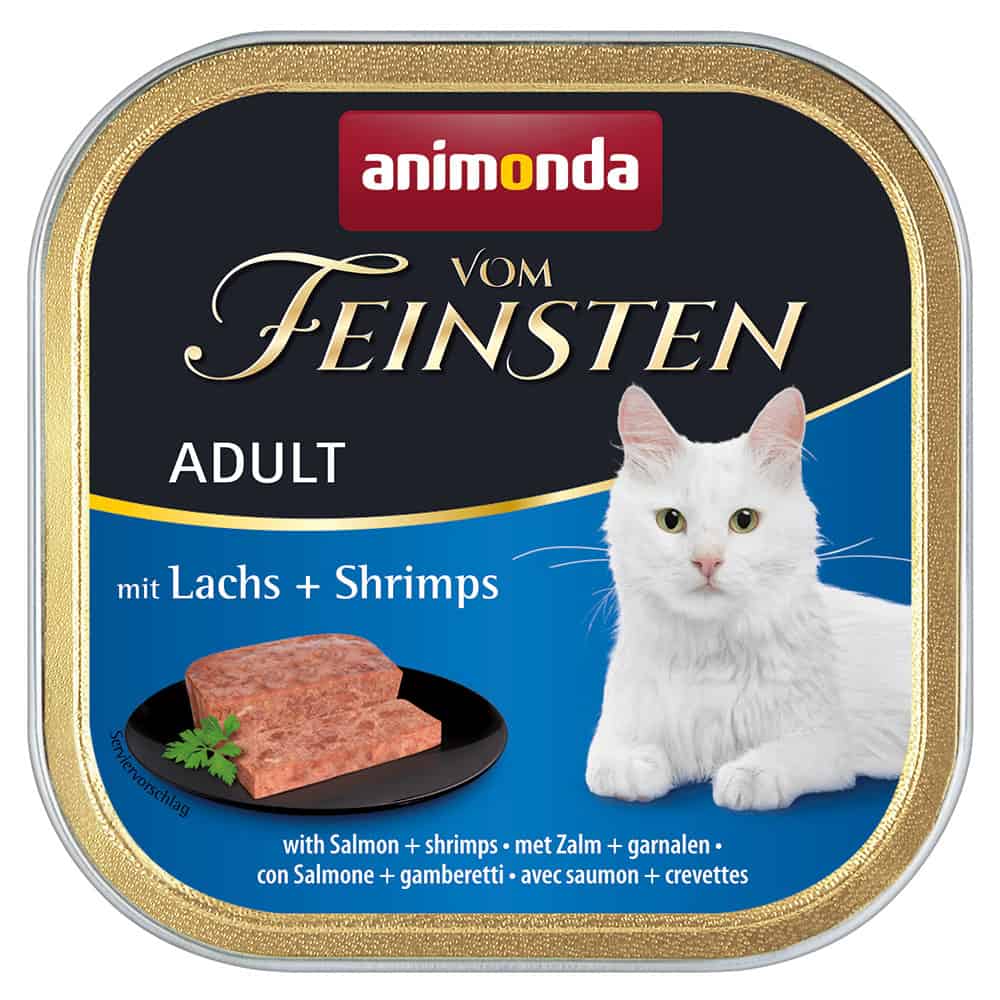 Megapack animonda vom Feinsten Adult 32 x 100 g – Zalm & garnalen