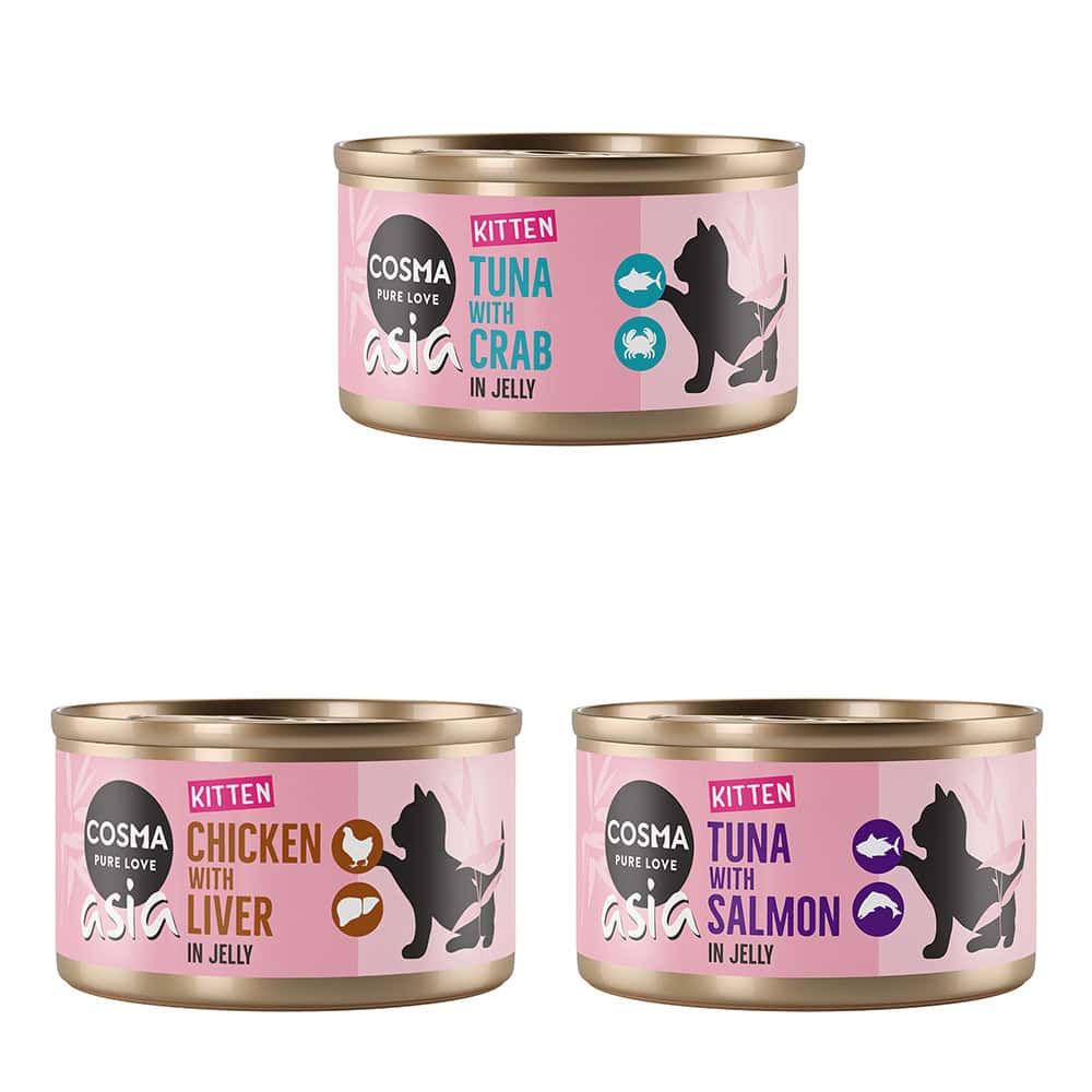 Megapack Cosma Asia Kitten in Jelly 24 x 85 g Mixpack