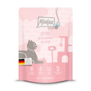 MjAMjAM Squeeze of – Kitten Kip met Zalmolie – 6 x 300 g