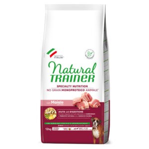 Natural Trainer No Grain Adult Medium & Maxi met varken - 12 kg