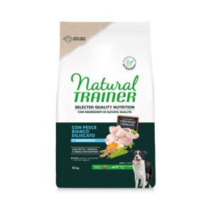 Natural Trainer Selected Quality Nutrition Adult Medium & Maxi Witte Vis - Dubbelpak: 2 x 10 kg
