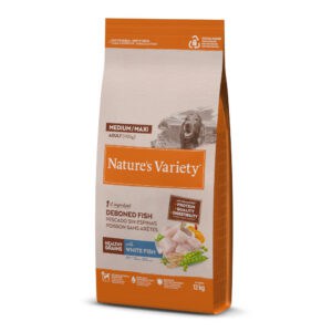 Nature's Variety Healthy Grains Medium/Maxi Adult Witvis - Dubbelpak: 2 x 12 kg