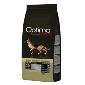 Optimanova Adult Mobiliteit Kip & Rijst Hondenvoer - Dubbelpak: 2 x 12 kg