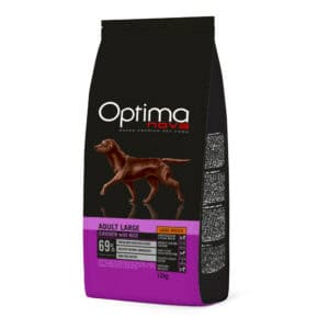 Optimanova Large Adult Kip & Rijst Hondenvoer - 12 kg
