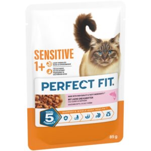 Perfect Fit Sensitive 1+ - Dubbelpak: Zalm (24 x 85 g)
