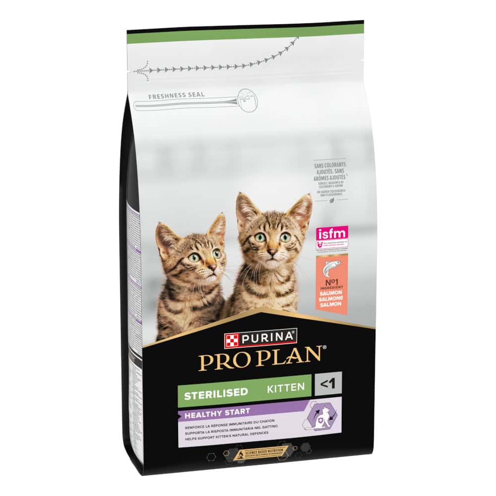 PURINA PRO PLAN Gesteriliseerd Kitten Gezonde Start Zalm – Dubbelpak: 2 x 1,5 kg