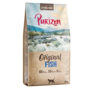 Purizon Gesteriliseerde Volwassen kattenvoer - Vis - graanvrij - Nieuw Receptuur: 6,5 kg