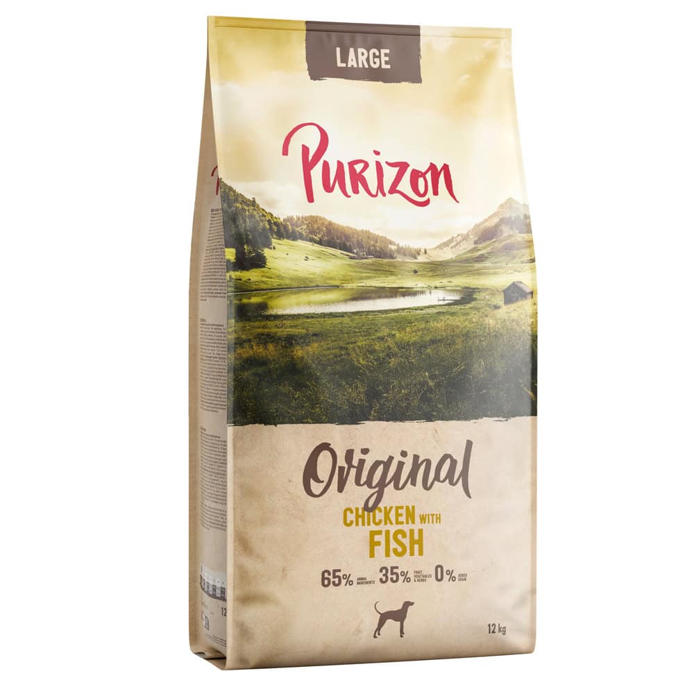 Purizon Large Adult Kip met Vis – graanvrij – Nieuw Receptuur – 24 kg