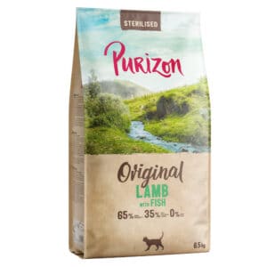Purizon Sterilised Adult Lam met Vis - graanvrij - Nieuw Receptuur: Dubbelpak 2 x 6,5 kg