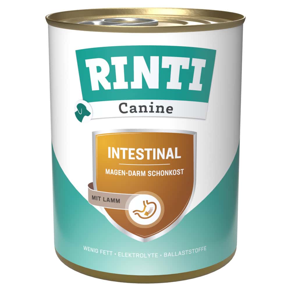 RINTI Canine Intestinal met Lamsvlees 800 g Hondenvoer – 6 x 800 g