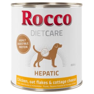 Rocco Diet Care Hepatic Kip met Havermout & Kwark 800g Hondenvoer 6 x 800 g