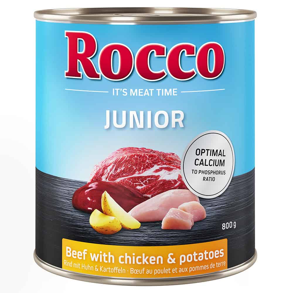 Rocco Junior – Rund met Kip & Aardappelen – 6 x 800 g