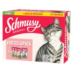 Schmusy Ragout in Jelly Mix Kattenvoer - Voordeelpakket 24 x 100 g