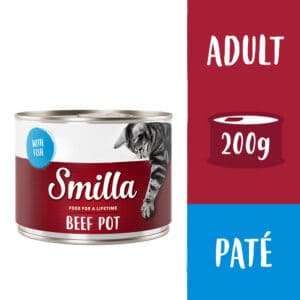 Smilla Rundvlees 6 x 200g Kattenvoer - Rund met Vis