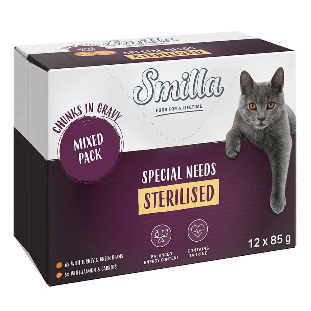 Smilla Sterilised Hapjes met Groenten – Mixpakket – 12 x 85 g