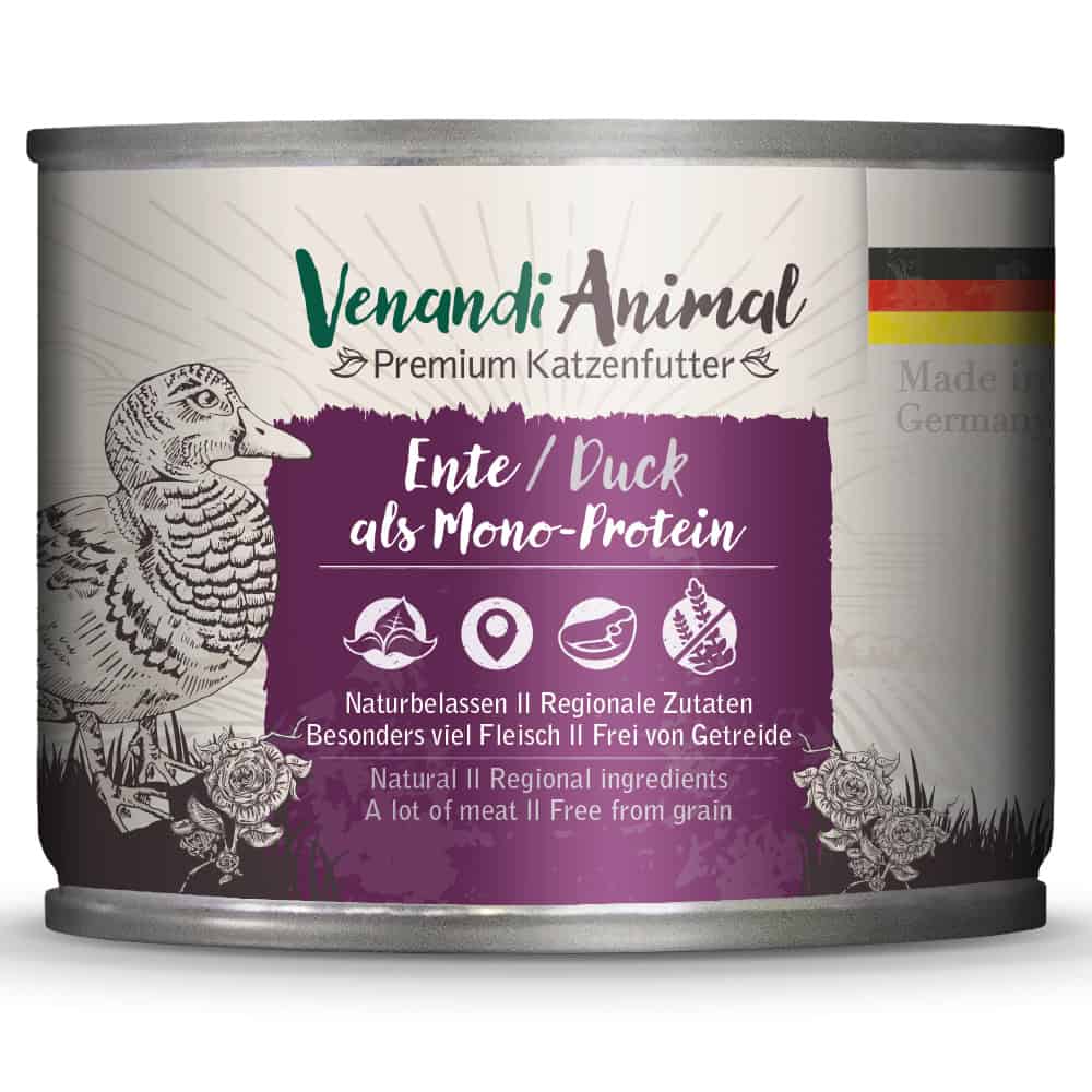 Venandi Animal Monoprotein 6 x 200 g – Eend