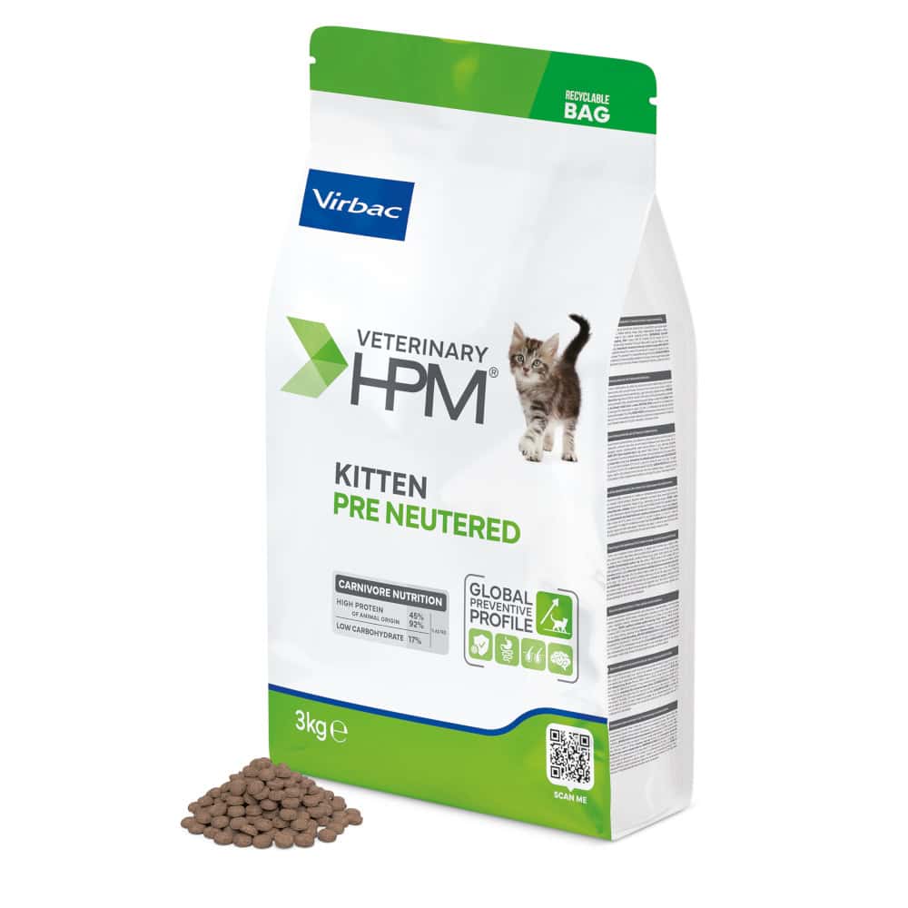 Virbac Veterinary HPM Cat Baby Pre-Neutered – 2 x 3 kg