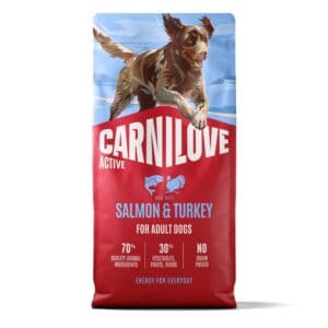 Carnilove Active Adult zalm & kalkoen droogvoer voor honden – 12 kg