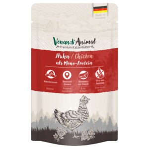 Voordeelpakket 24x125g Venandi Animal Monoproteïne Kip Natvoer voor katten