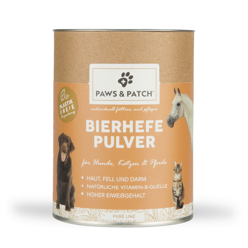 Voordeelpakket: 2x 250g PAWS & PATCH Biergistpoeder aanvullend diervoeder voor honden en katten.