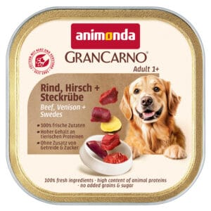Voordeelpakket: 44x150g animonda GranCarno Adult Country Rund, Hert & Koolraap Honden Natvoer