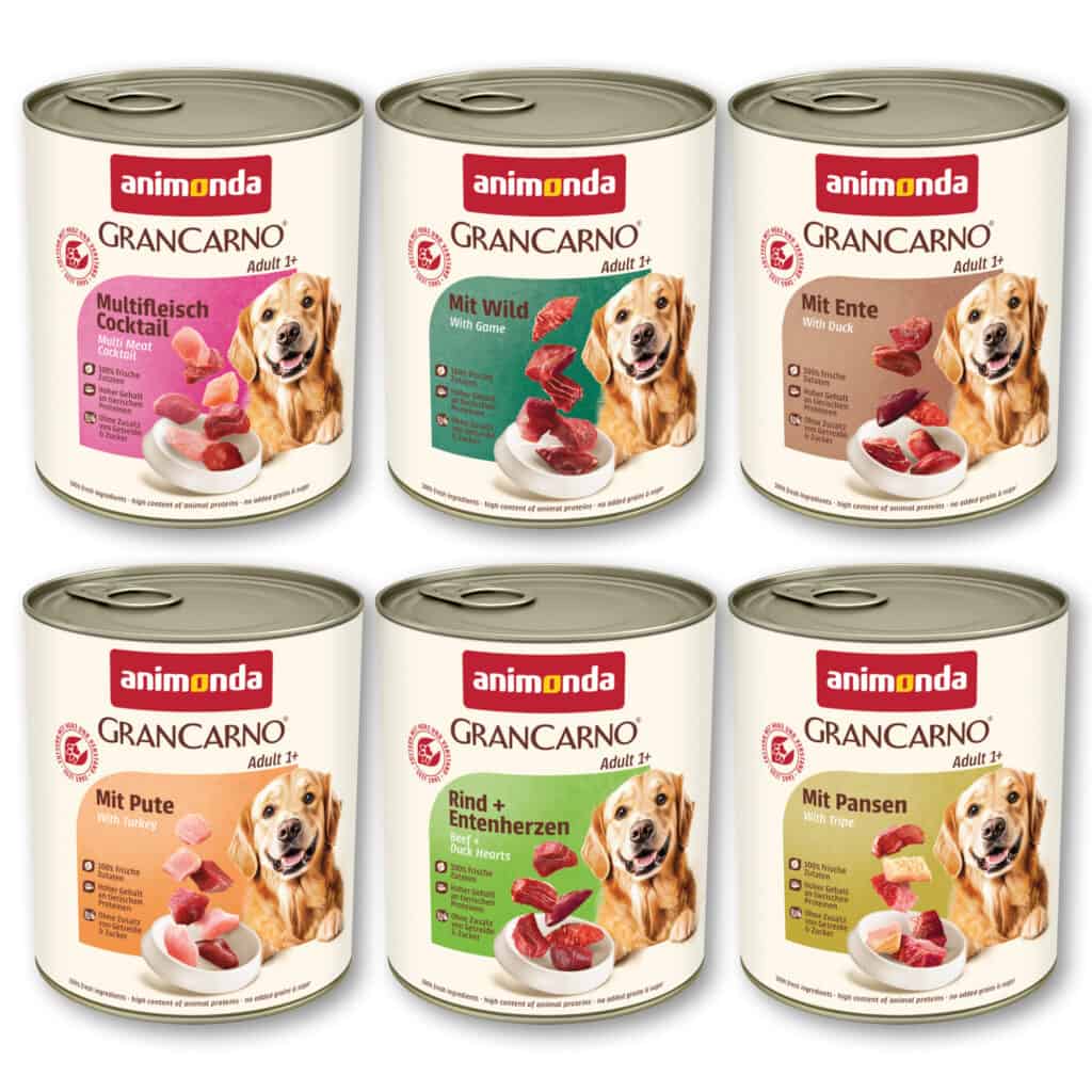 Voordeelpakket animonda GranCarno Original Adult 12 x 800 g – Mixpaket 2 (6 Soorten)