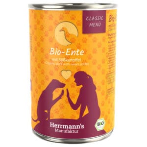 Voordeelpakket: Herrmann's Bio-Menu 12 x 400 g - Bio-Eend met Bio-Zoete Aardappelen