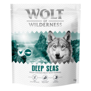 Wolf of Wilderness Adult "Deep Seas" Haring - graanvrij - Voordeelpakket: 4 x 1 kg nieuwe receptuur