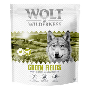 Wolf of Wilderness Adult "Green Fields" Lam - graanvrij - Voordeelpakket: 4 x 1kg Nieuw Recept