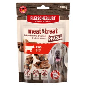 100g Fleischeslust Meat & Treat Pearls Rund hondensnacks