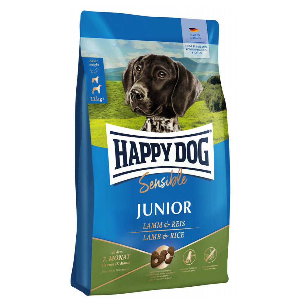 10kg Supreme Sensible Junior Lam & Rijst Happy Dog Hondenvoer