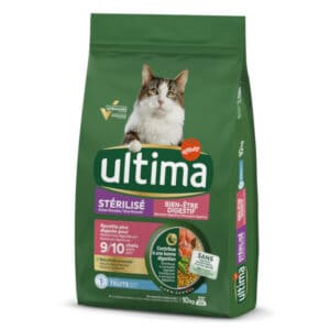 10kg Ultima Cat Sterilised Sensible Forel droogvoer voor katten