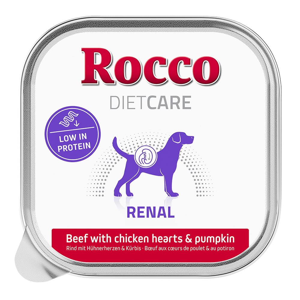 Rocco Diet Care Renal Rund met Kippenhartjes & Pompoen Kuipje Hondennatvoer – 20 x 150 g