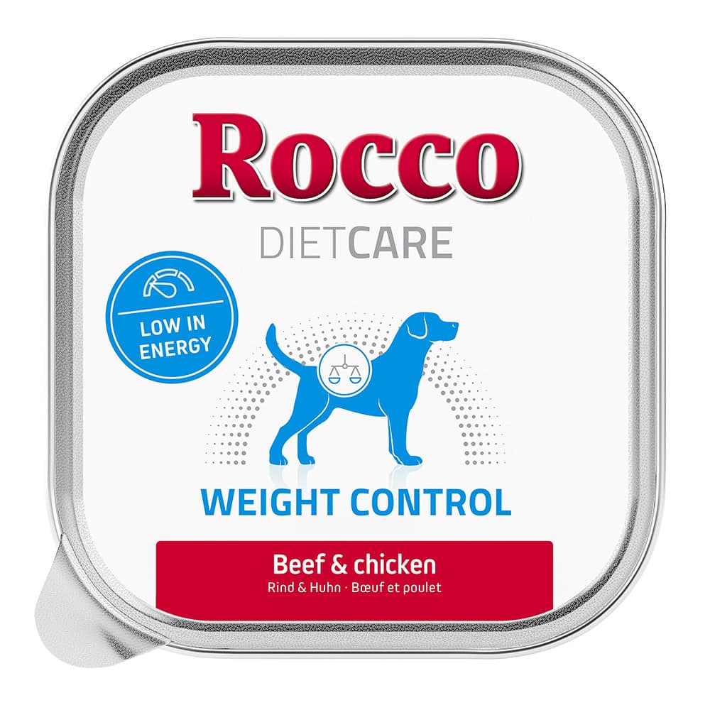 Rocco Diet Care Weight Control Rund & Kip Kuipje Honden Natvoer – 20 x 150 g