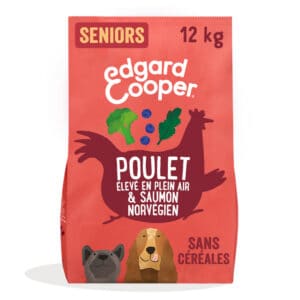 12kg Edgard & Cooper Senior Graanvrij Kip, Zalm - Hondenvoer