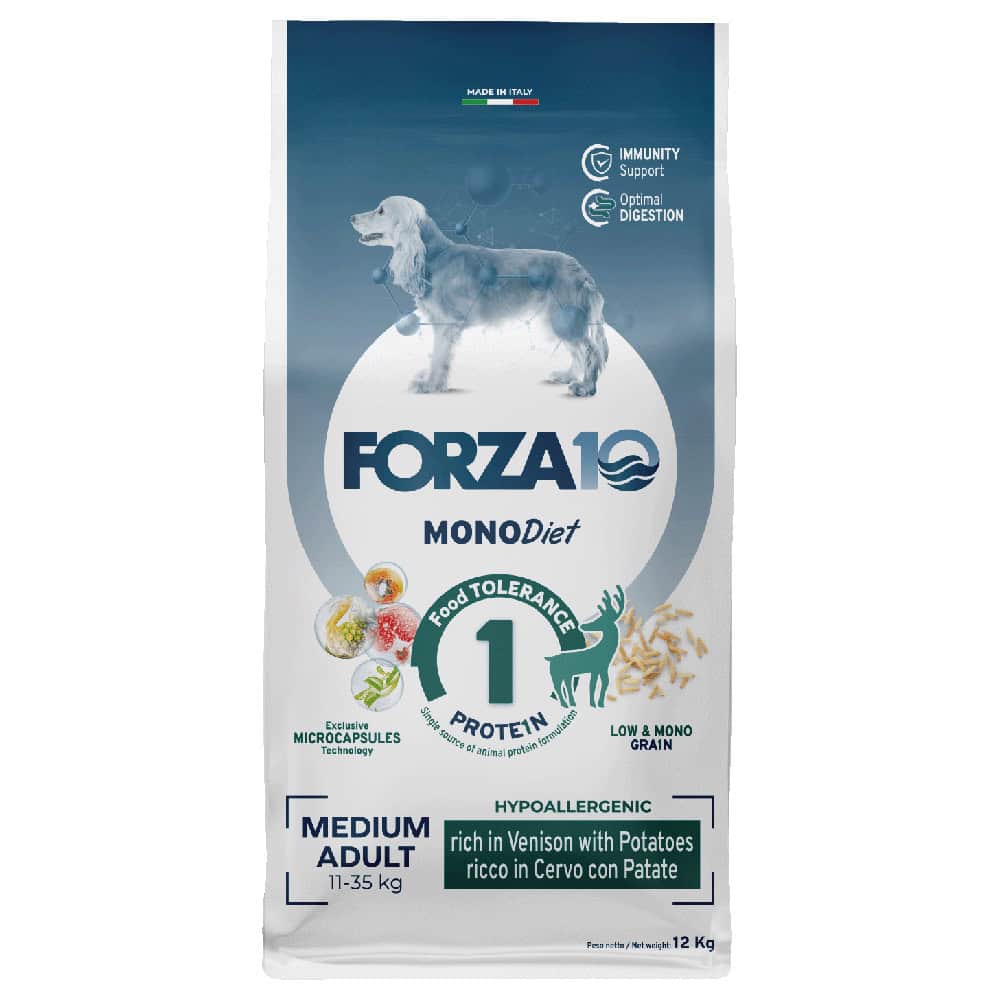12kg Forza 10 Medium Dieet met Wild en Aardappelen Droog Hondenvoer