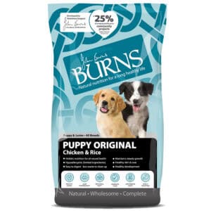 12kg Puppy/Junior Original Kip & Rijst Burns Hondenvoer