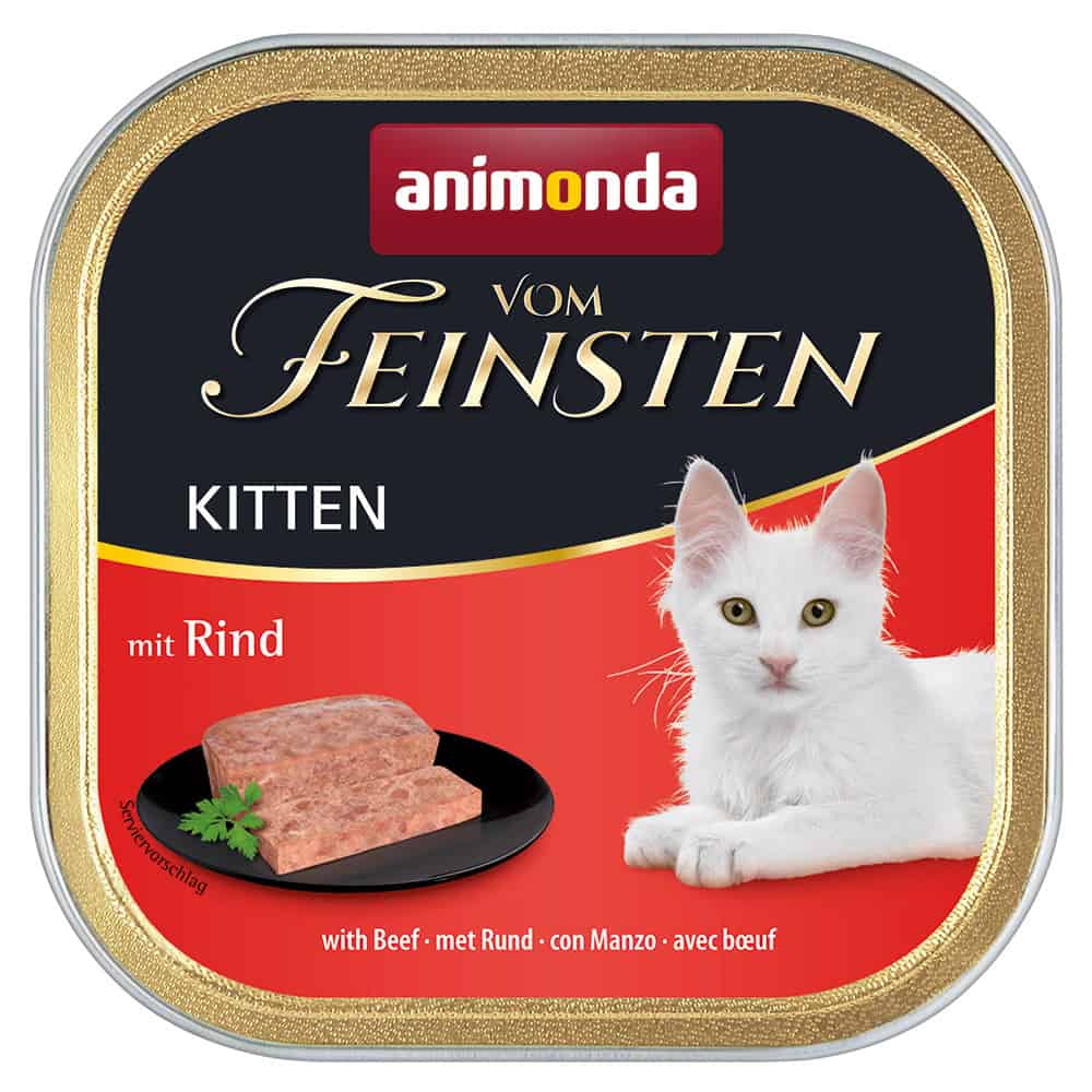 12x100g Kitten met Rund animonda Vom Feinsten Kattenvoer
