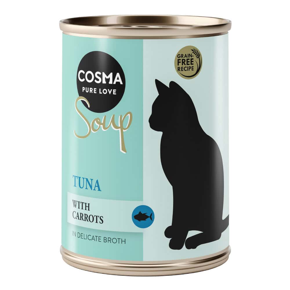 12x100g Soup Tonijn met Wortel Cosma Kattenvoer