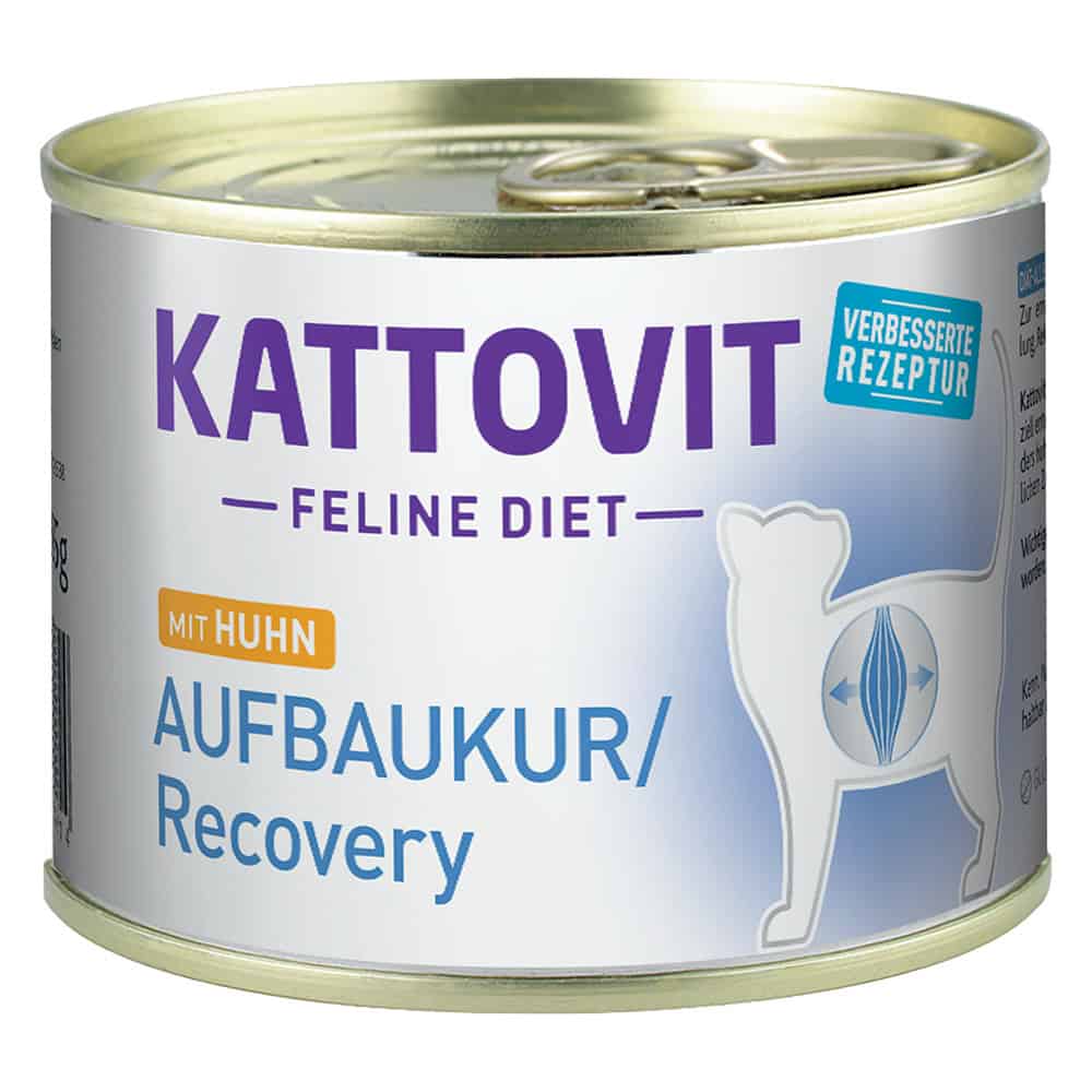 12x185g Opbouwkuur (Energie Plus) Kip Kattovit Kattenvoer