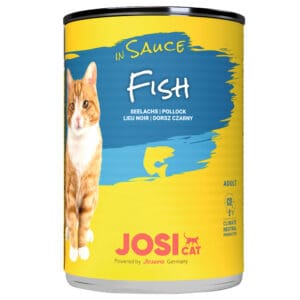 JosiCat in saus vis natvoer voor katten – 24 x 415 g